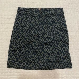 Free People Modern Femme Mini Skirt - Diamond Pattern NWOT